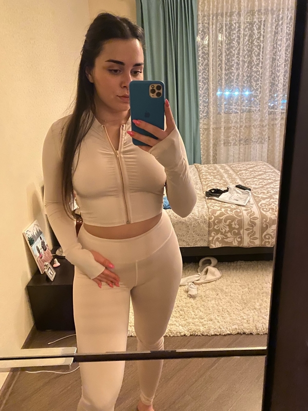 Loose Fit Dames Tracksuit Long Sleeve Gym Set voor Fitness Training Midi Length Sport Outfit